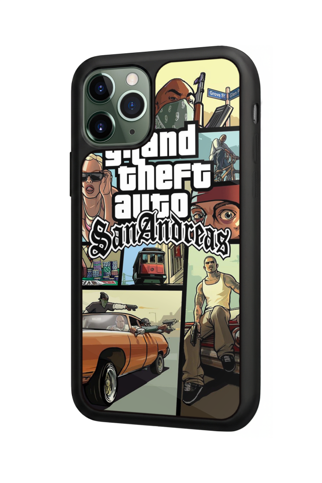 iPhone 11 Pro Uyumlu GTA Tasarımlı Glossy Premium Kılıf