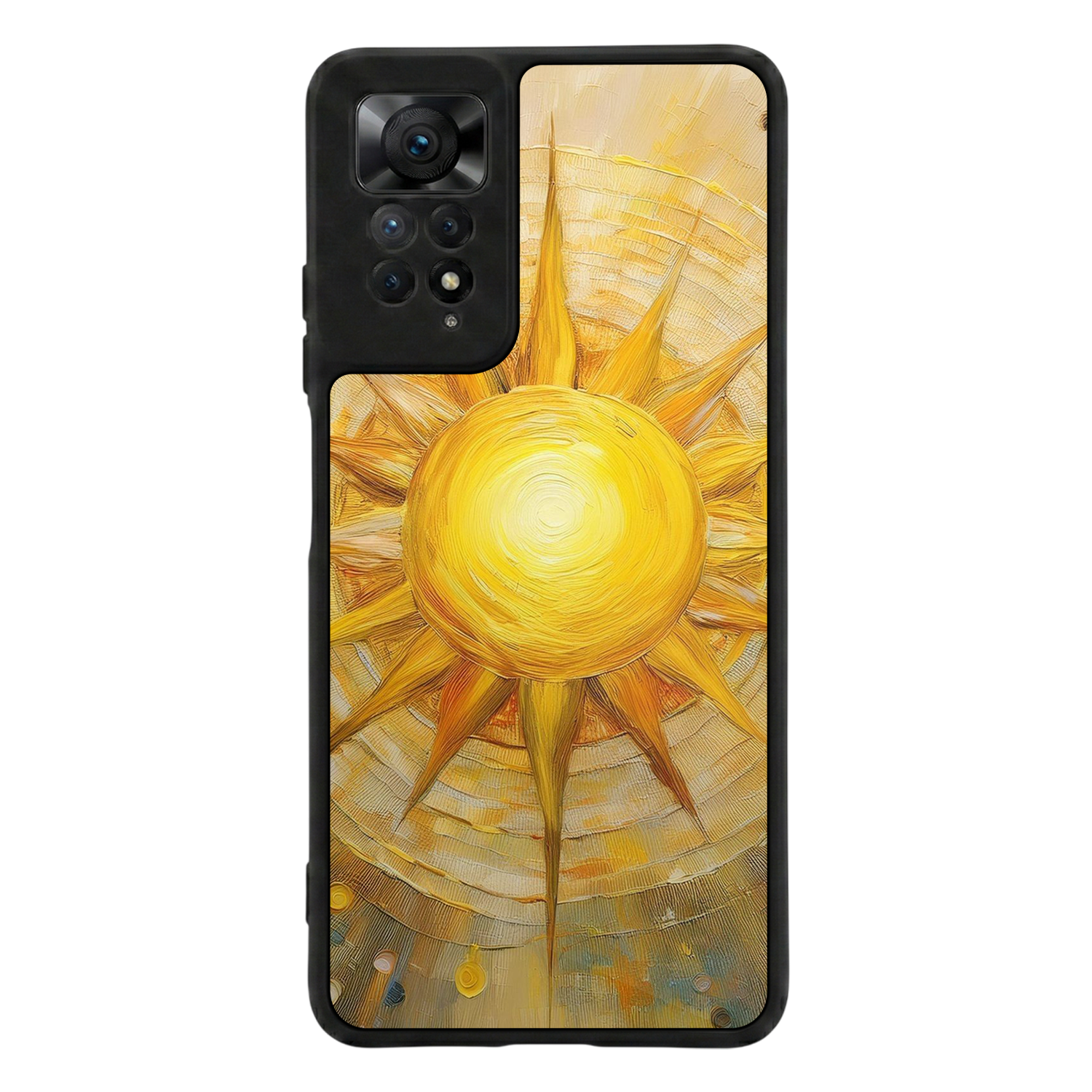 Xiaomi Redmi Note 11 Pro Uyumlu Güneş Tasarımlı Glossy Premium Kılıf
