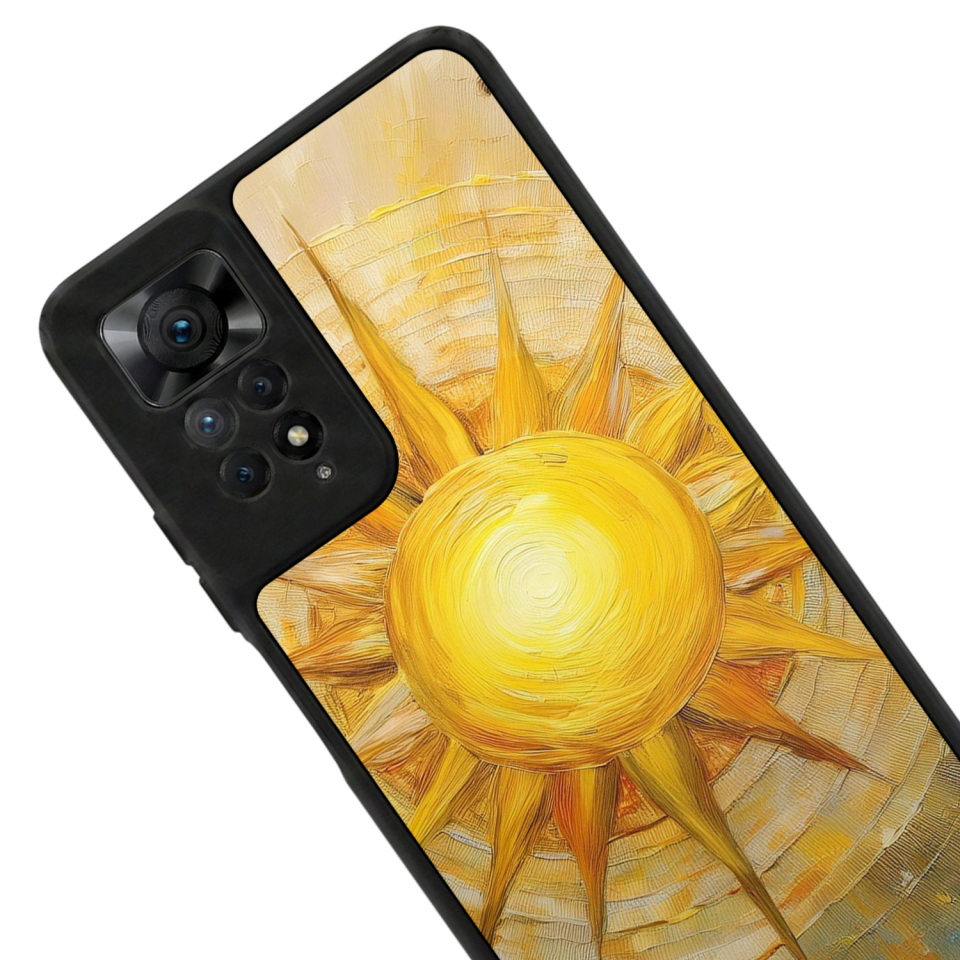 Xiaomi Redmi Note 11 Pro Uyumlu Güneş Tasarımlı Glossy Premium Kılıf