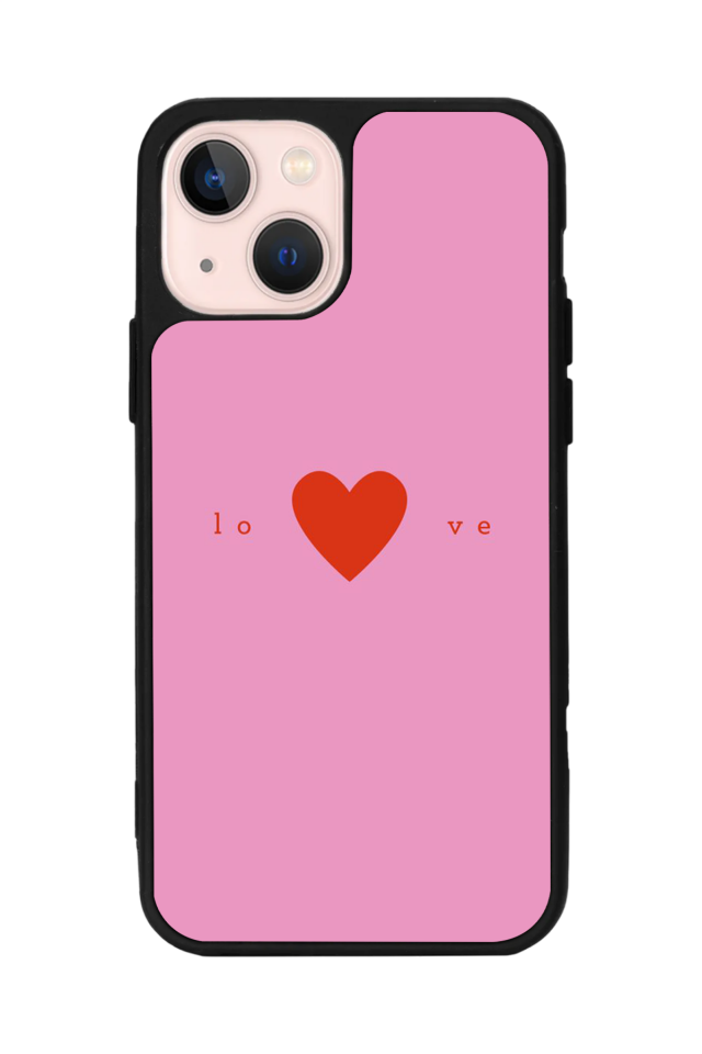 iPhone 15 Uyumlu Kalp Love Tasarımlı Glossy Premium Kılıf