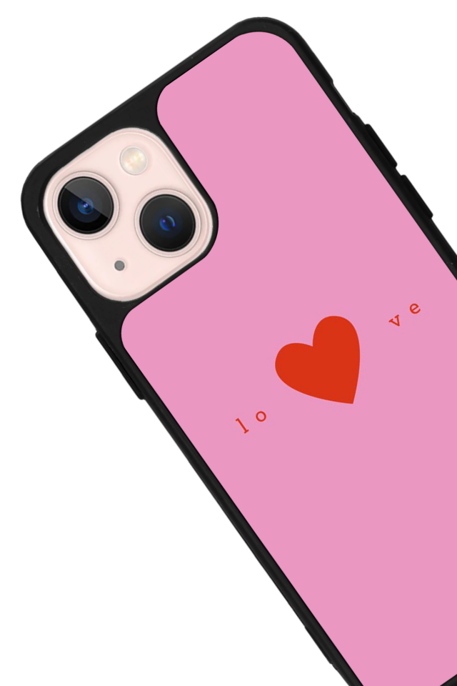 iPhone 15 Uyumlu Kalp Love Tasarımlı Glossy Premium Kılıf