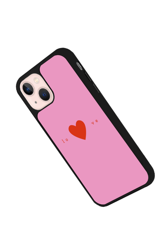 iPhone 15 Uyumlu Kalp Love Tasarımlı Glossy Premium Kılıf