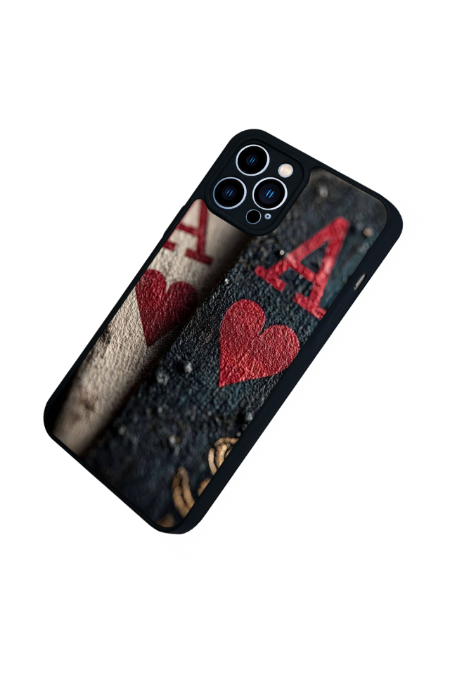 iPhone 12 Pro Max Uyumlu Kart Tasarımlı Glossy Premium Kılıf
