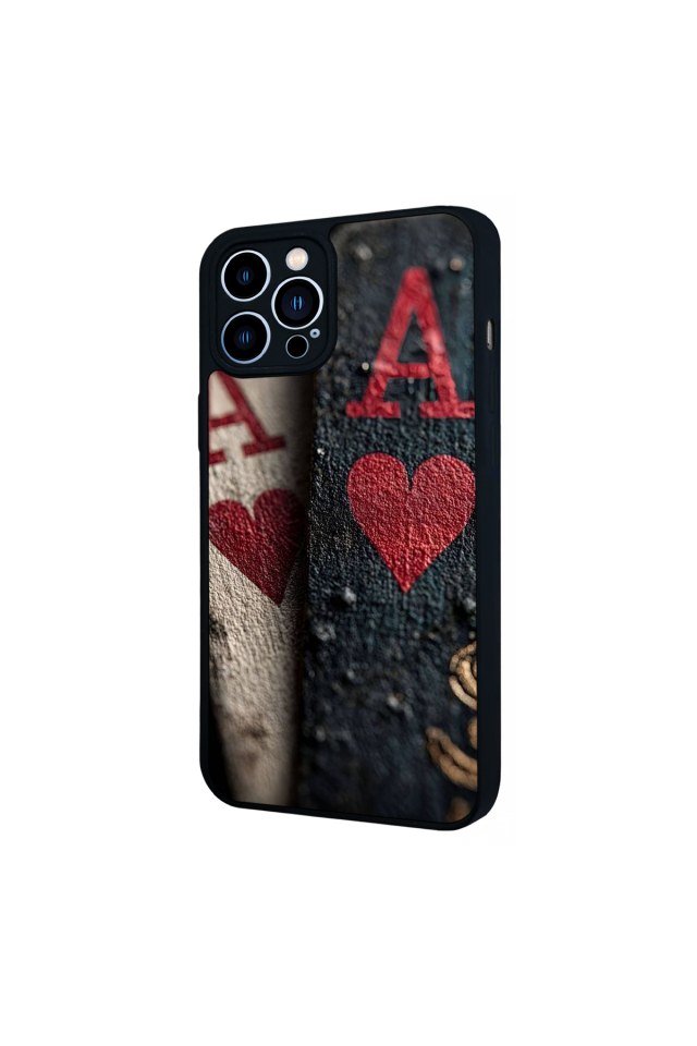 iPhone 12 Pro Max Uyumlu Kart Tasarımlı Glossy Premium Kılıf