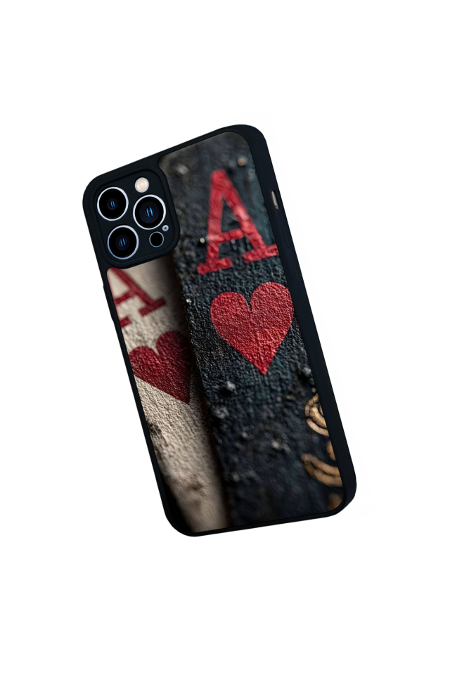 iPhone 12 Pro Max Uyumlu Kart Tasarımlı Glossy Premium Kılıf