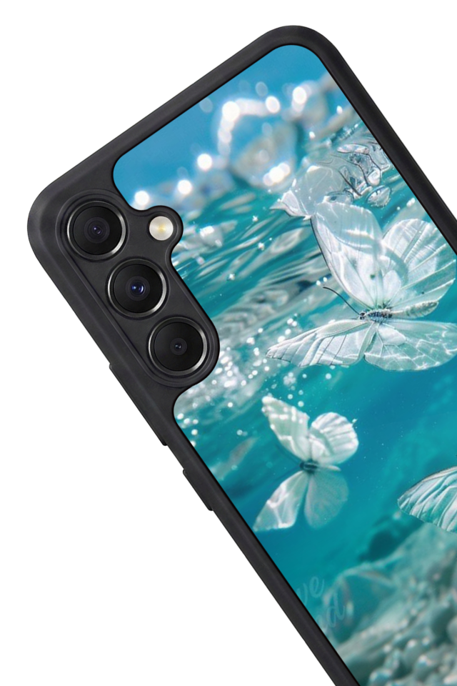 Samsung Galaxy A34 Uyumlu Kelebek Tasarımlı Glossy Premium Kılıf