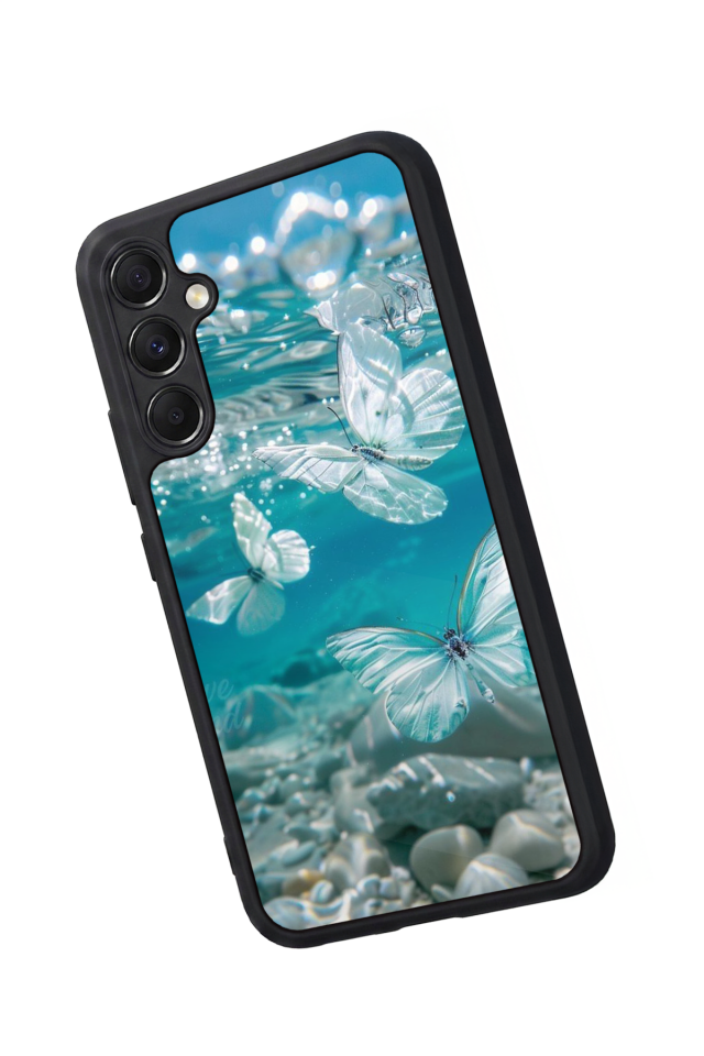 Samsung Galaxy A34 Uyumlu Kelebek Tasarımlı Glossy Premium Kılıf