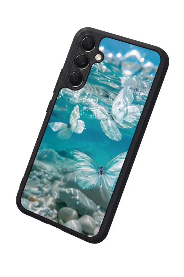 Samsung Galaxy A34 Uyumlu Kelebek Tasarımlı Glossy Premium Kılıf