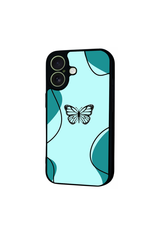 iPhone 17 Uyumlu Kelebek Tasarımlı Glossy Premium Kılıf