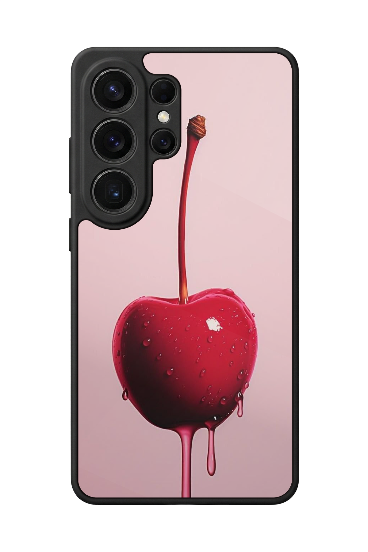 Samsung Galaxy S26 Ultra Uyumlu Kiraz Tasarımlı Glossy Premium Kılıf