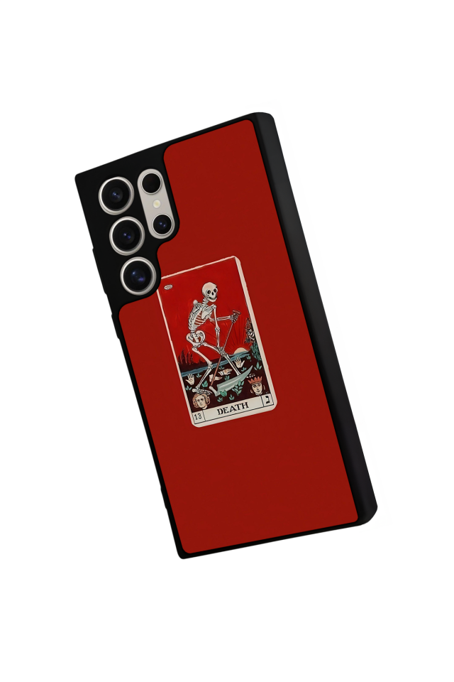 Samsung Galaxy S24 Ultra Uyumlu Kirmizi Tasarımlı Glossy Premium Kılıf
