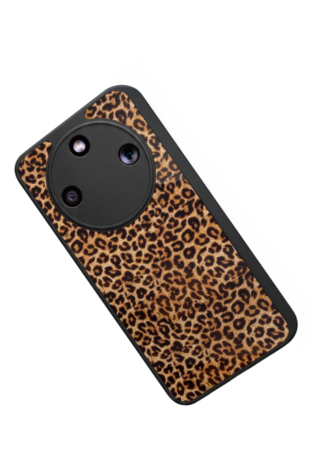 Honor Magic 8 Lite Uyumlu Leopar Tasarımlı Glossy Premium Kılıf