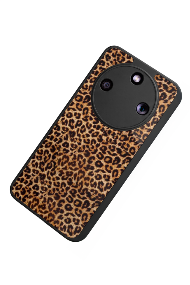 Honor Magic 8 Lite Uyumlu Leopar Tasarımlı Glossy Premium Kılıf