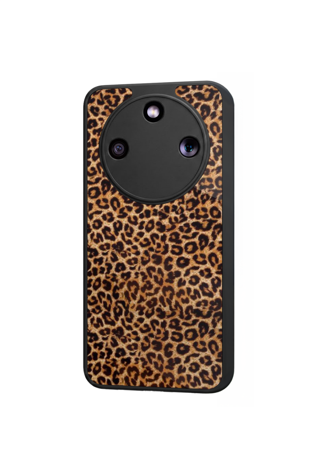 Honor Magic 8 Lite Uyumlu Leopar Tasarımlı Glossy Premium Kılıf