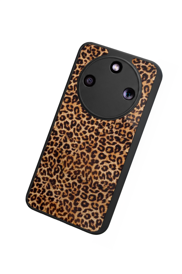 Honor Magic 8 Lite Uyumlu Leopar Tasarımlı Glossy Premium Kılıf