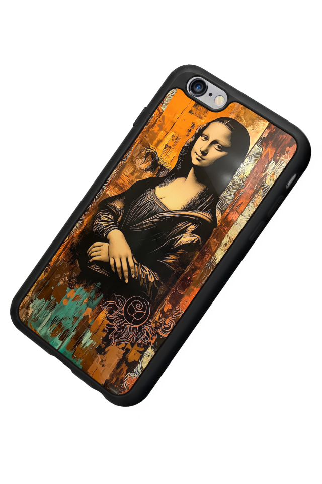 iPhone 6 Plus Uyumlu Monalisa Tasarımlı Glossy Premium Kılıf