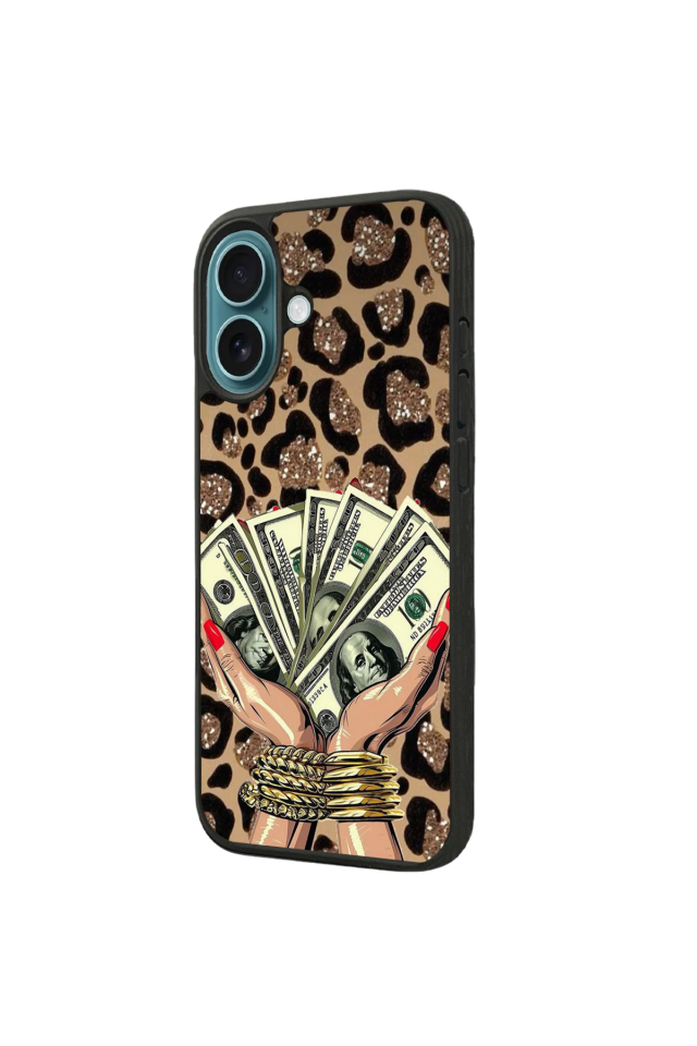 iPhone 16 Uyumlu Para Tasarımlı Glossy Premium Kılıf