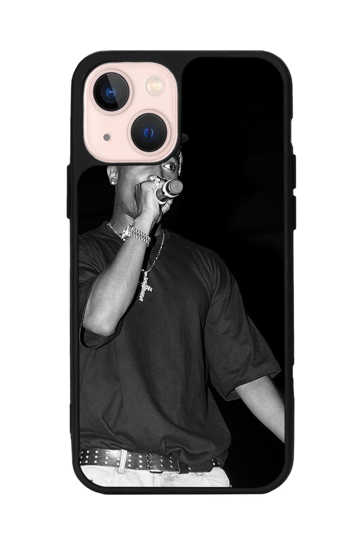 iPhone 13/14 Uyumlu Tupac Tasarımlı Glossy Premium Kılıf
