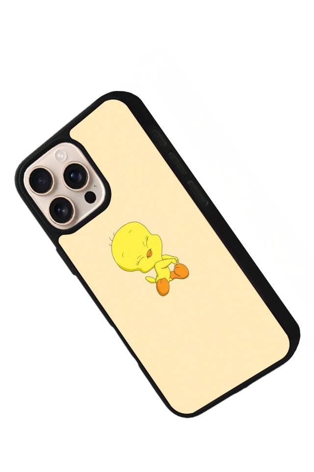 iPhone 15 Pro Uyumlu Tweety Tasarımlı Glossy Premium Kılıf