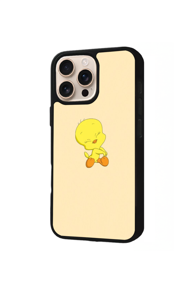 iPhone 15 Pro Uyumlu Tweety Tasarımlı Glossy Premium Kılıf