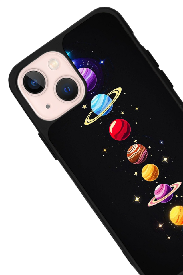 iPhone 14 Plus Uyumlu Uzay Tasarımlı Glossy Premium Kılıf