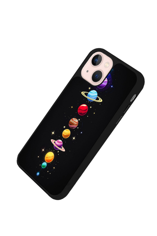 iPhone 14 Plus Uyumlu Uzay Tasarımlı Glossy Premium Kılıf