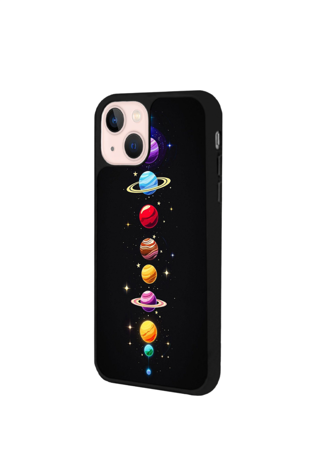 iPhone 14 Plus Uyumlu Uzay Tasarımlı Glossy Premium Kılıf