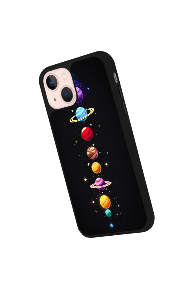 iPhone 14 Plus Uyumlu Uzay Tasarımlı Glossy Premium Kılıf