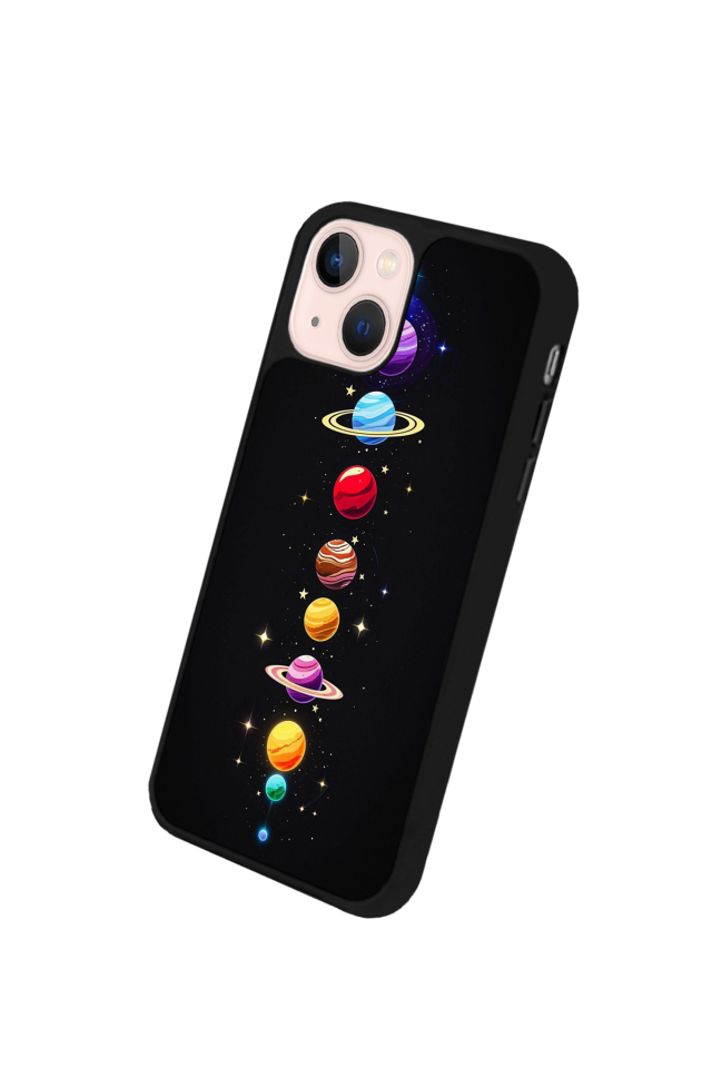 iPhone 14 Plus Uyumlu Uzay Tasarımlı Glossy Premium Kılıf