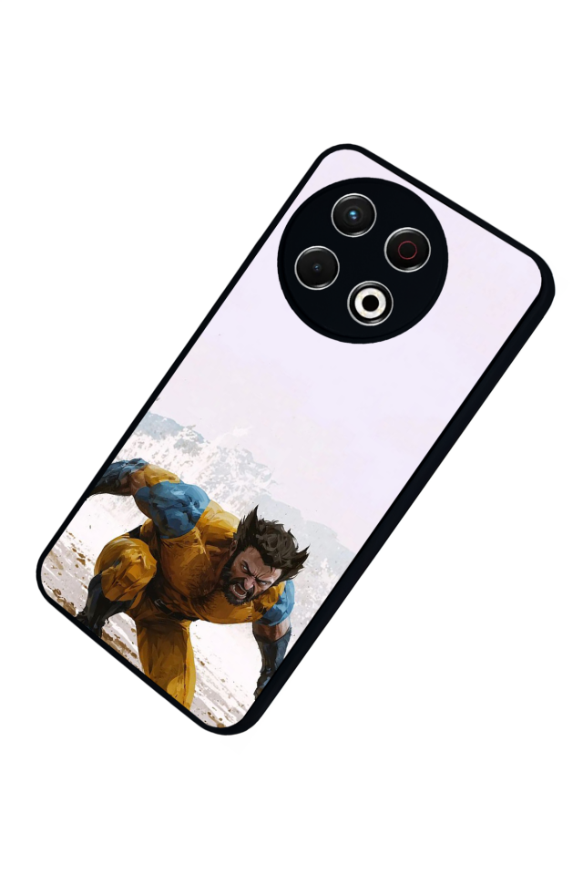 Tecno Spark 30 Pro Uyumlu Wolverine Tasarımlı Glossy Premium Kılıf