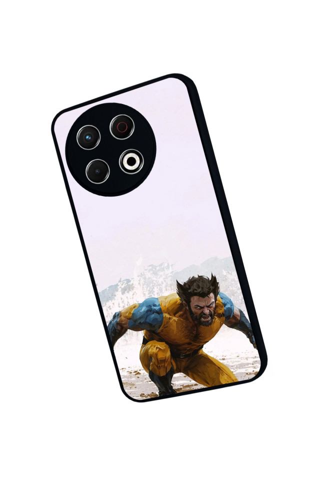 Tecno Spark 30 Pro Uyumlu Wolverine Tasarımlı Glossy Premium Kılıf