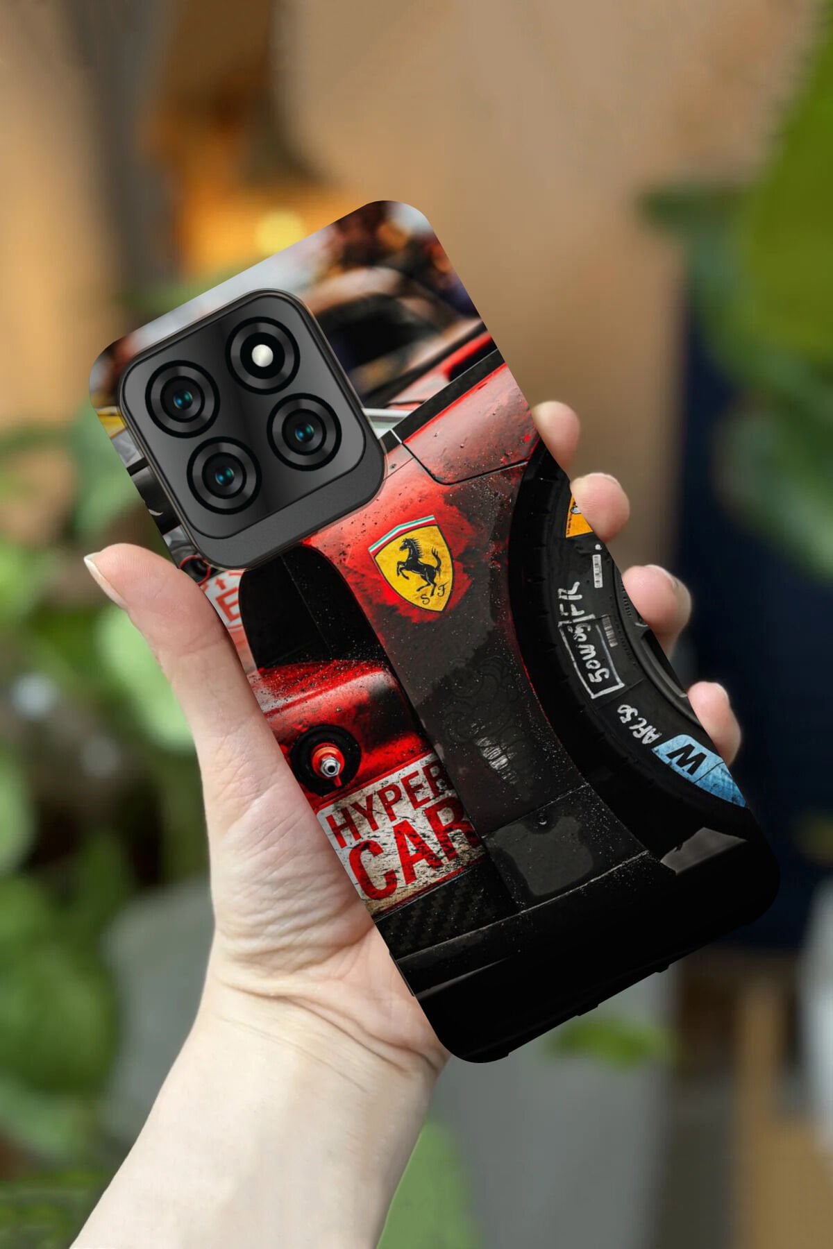 Reeder S71 Uyumlu Kamera Korumalı Formula Desenli HD Baskılı Silikon Kılıf