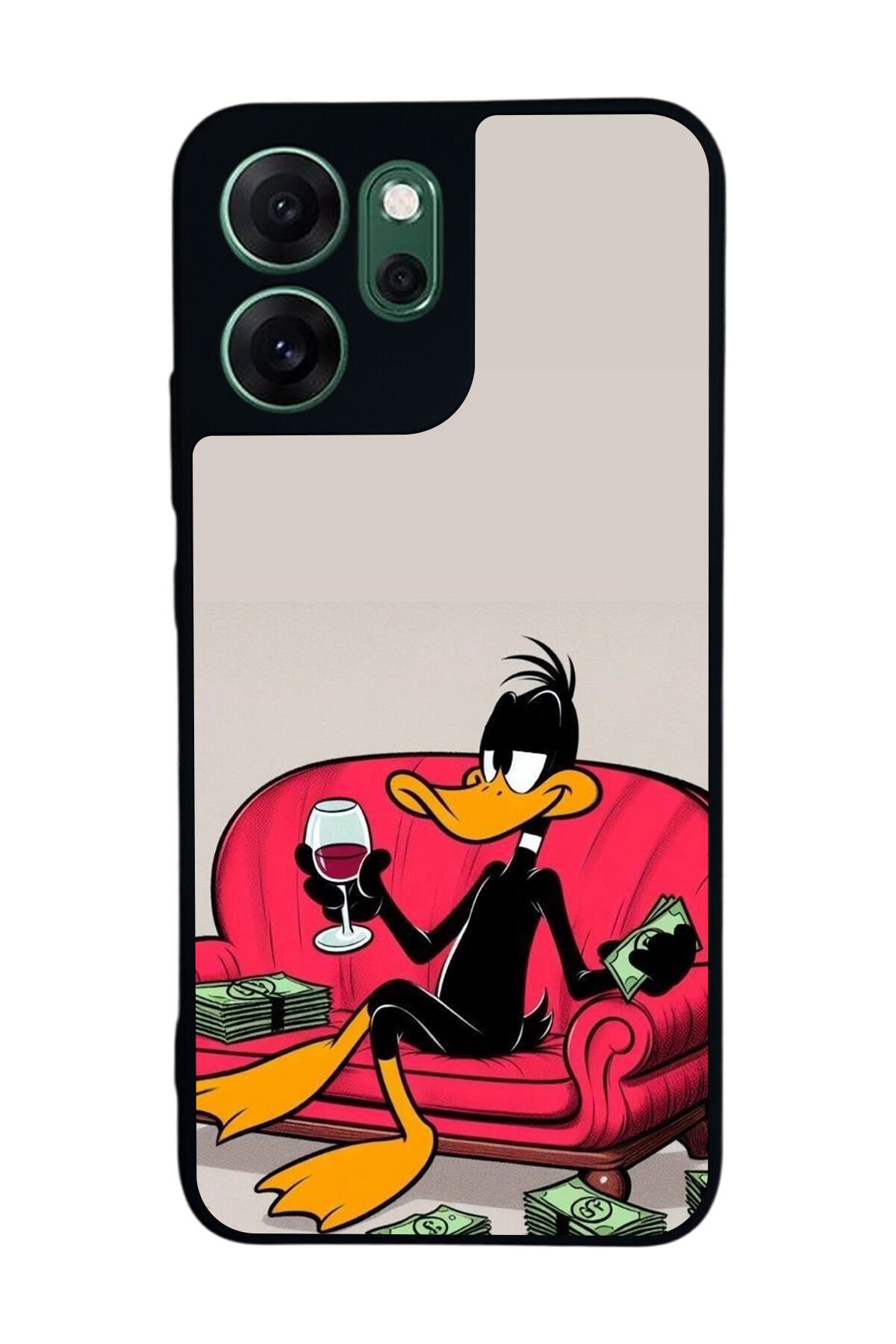 Oppo Reno 14F Uyumlu Daffy duck Tasarımlı Glossy Premium Kılıf