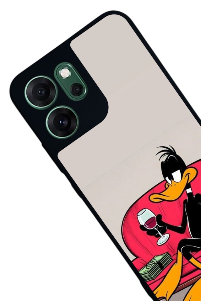 Oppo Reno 14F Uyumlu Daffy duck Tasarımlı Glossy Premium Kılıf