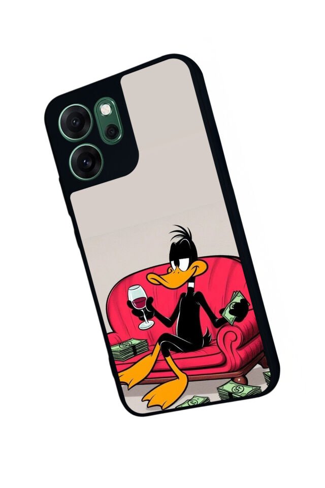 Oppo Reno 14F Uyumlu Daffy duck Tasarımlı Glossy Premium Kılıf