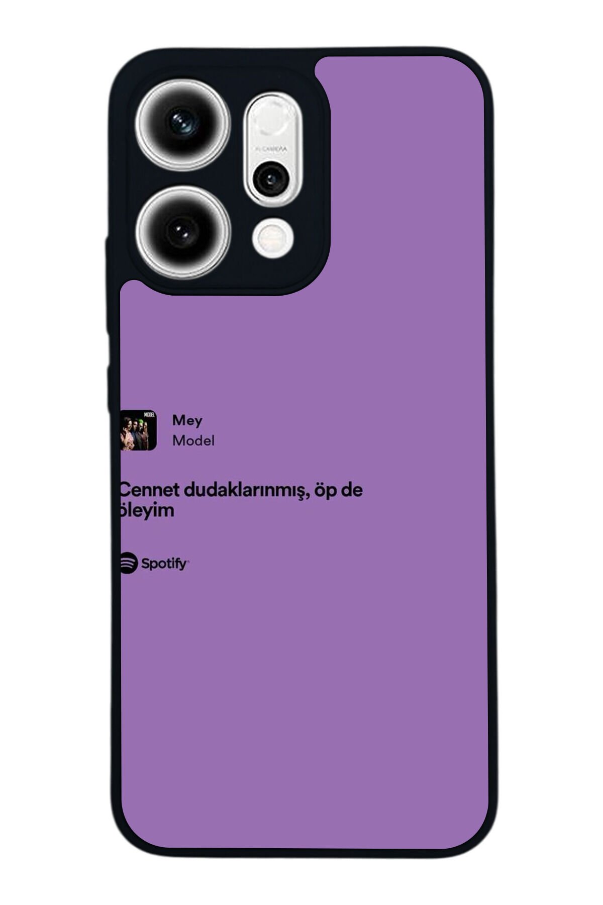 Oppo Reno 14 Uyumlu Sarki Sozleri Tasarımlı Glossy Premium Kılıf