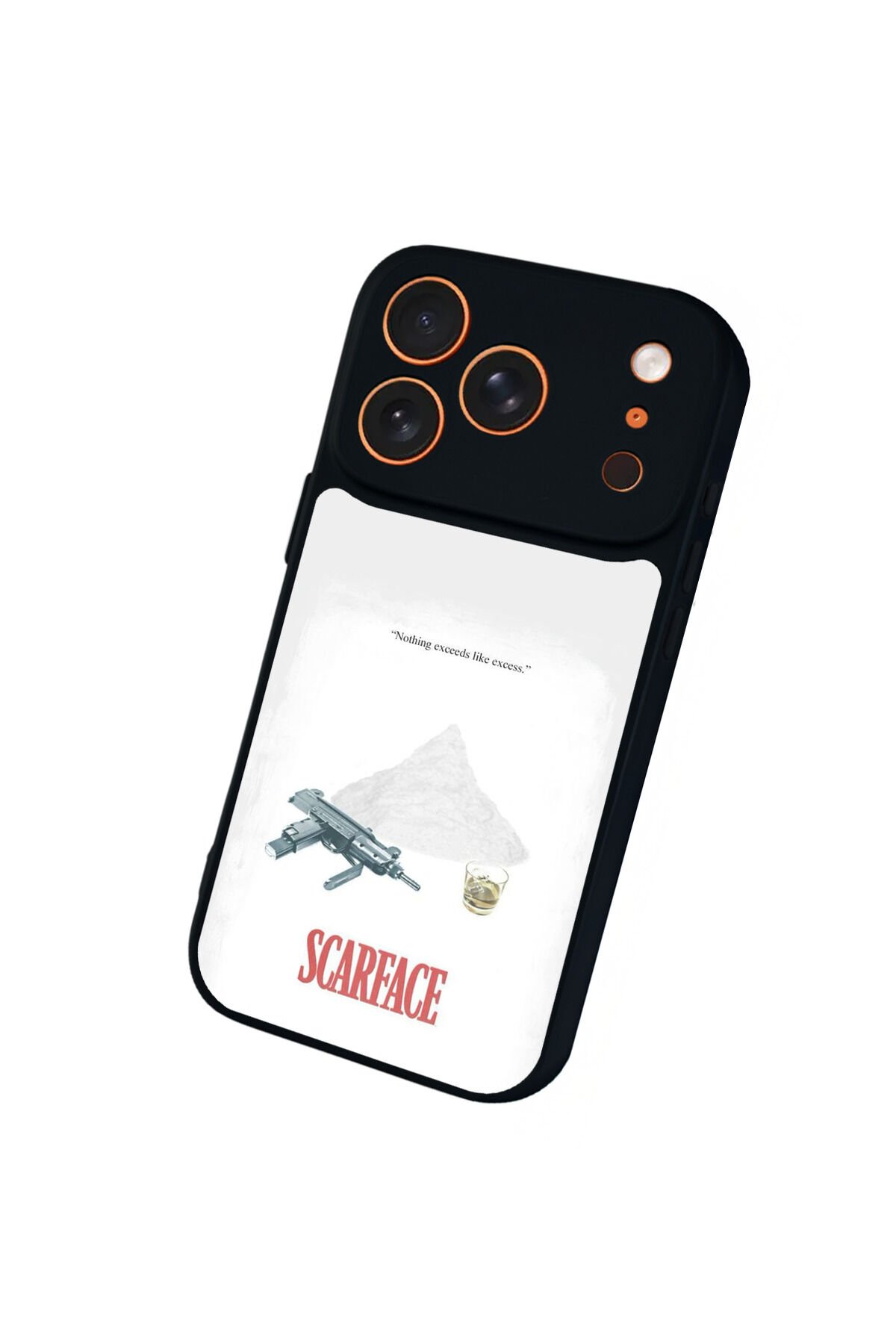 iPhone 17 Pro Max Uyumlu Scarface Tasarımlı Glossy Premium Kılıf