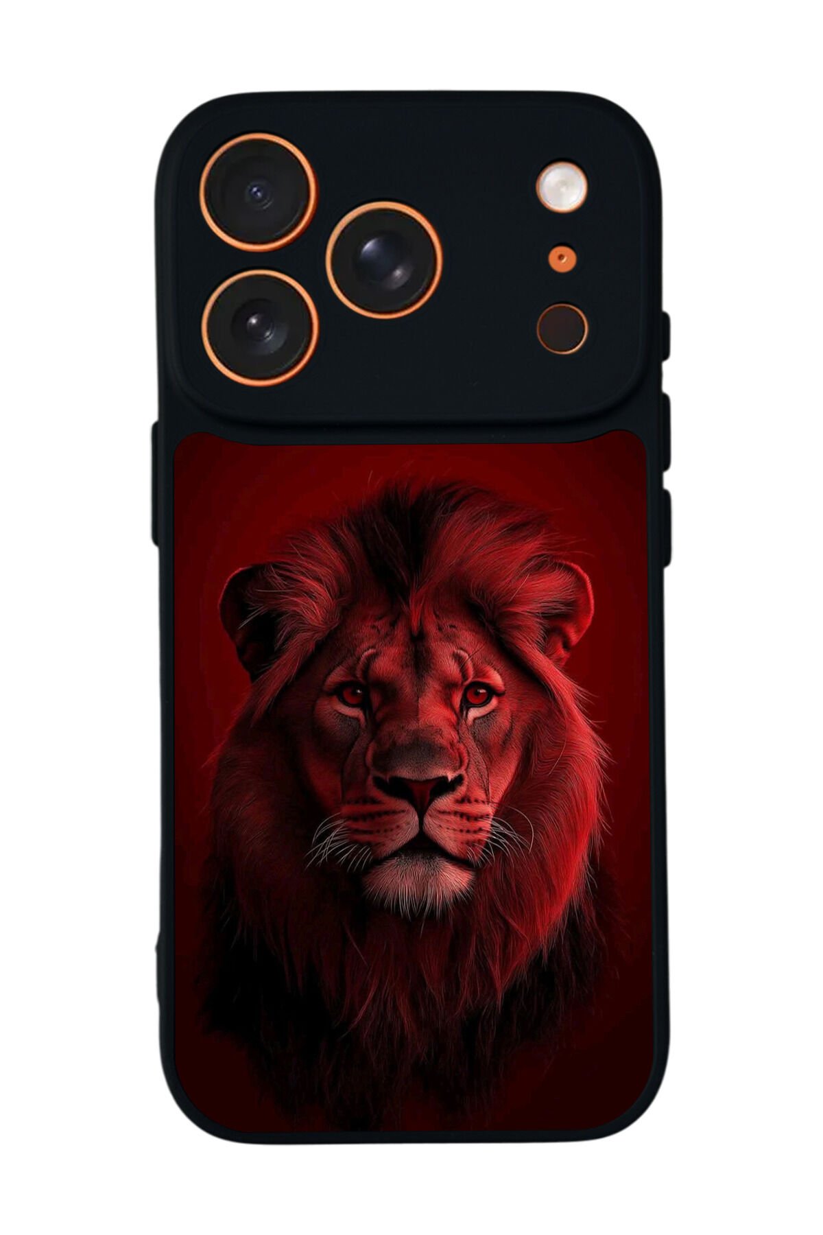 iPhone 17 Pro Uyumlu Aslan Tasarımlı Glossy Premium Kılıf