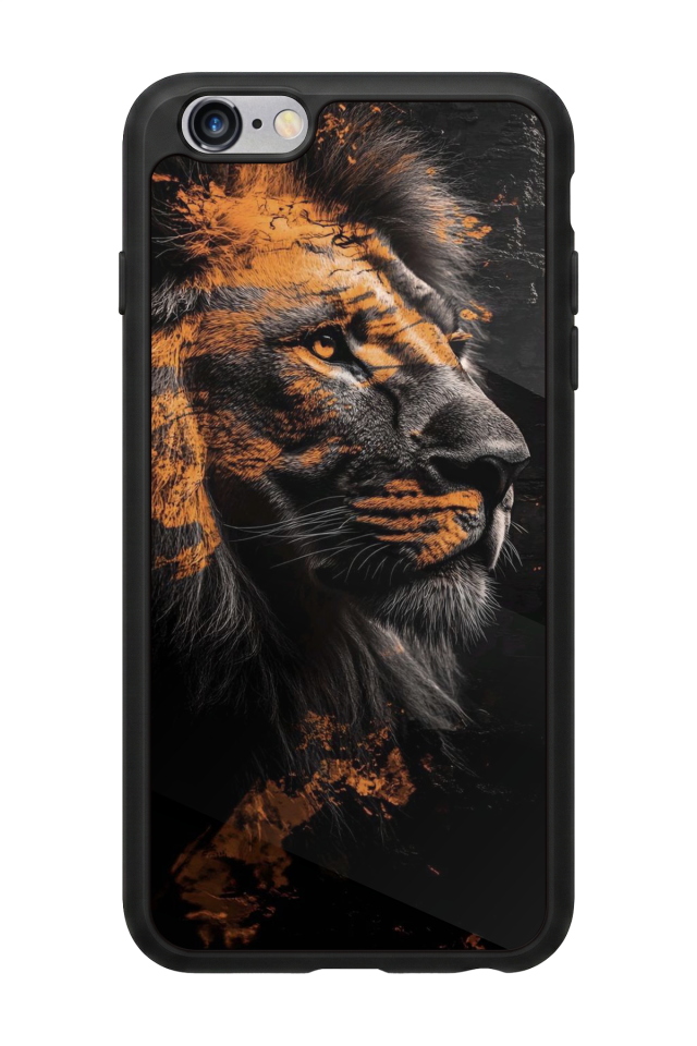iPhone 6s Plus Uyumlu Aslan Tasarımlı Glossy Premium Kılıf