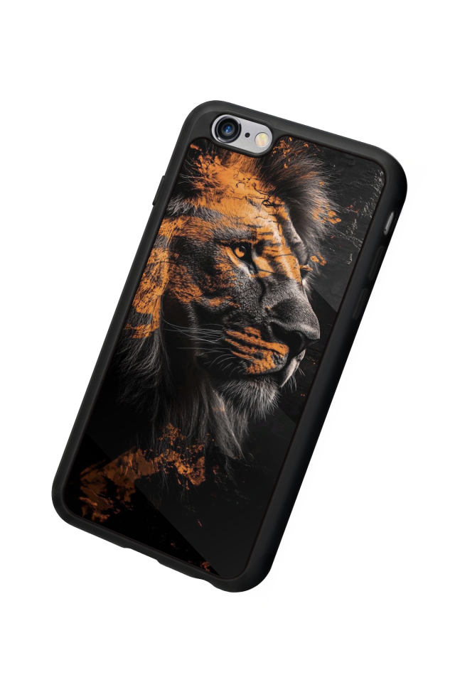 iPhone 6s Plus Uyumlu Aslan Tasarımlı Glossy Premium Kılıf
