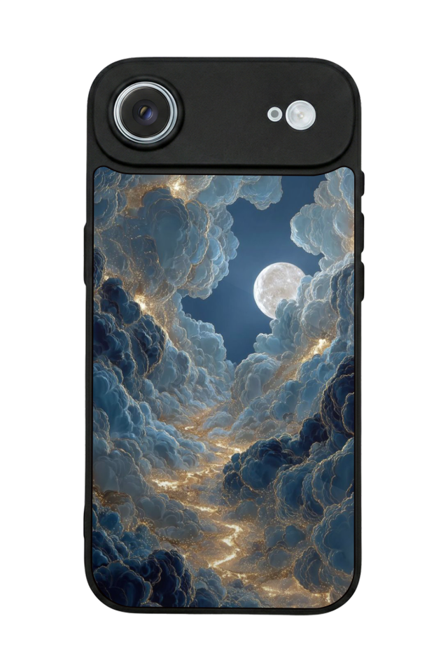 iPhone 17 Air Uyumlu Ay Tasarımlı Glossy Premium Kılıf