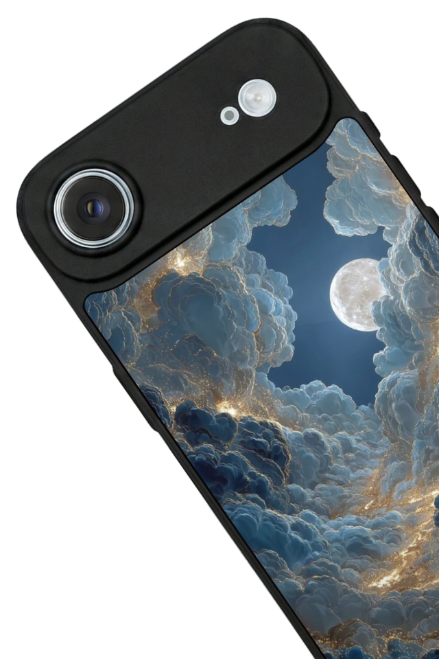 iPhone 17 Air Uyumlu Ay Tasarımlı Glossy Premium Kılıf