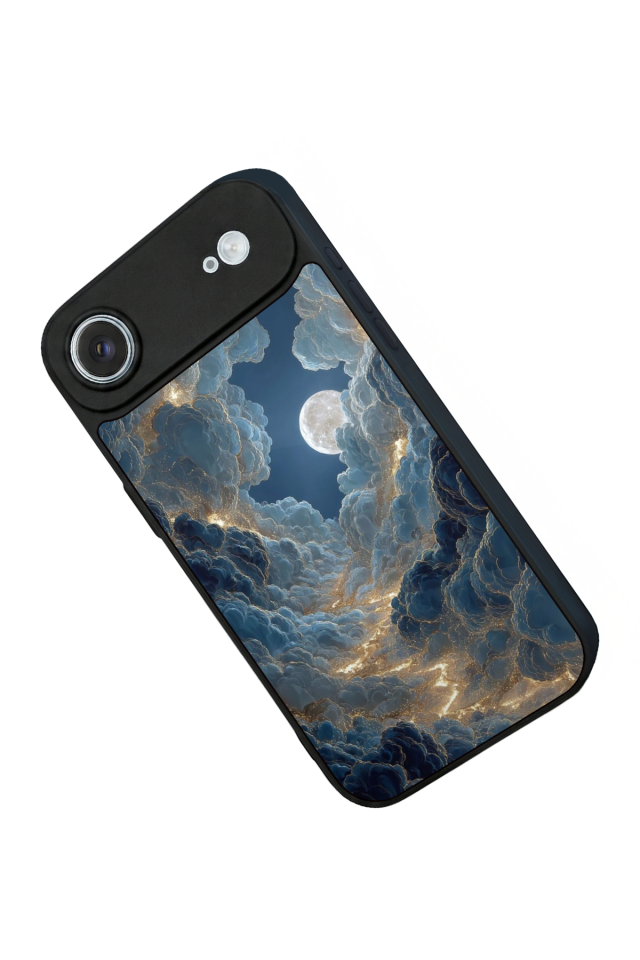 iPhone 17 Air Uyumlu Ay Tasarımlı Glossy Premium Kılıf