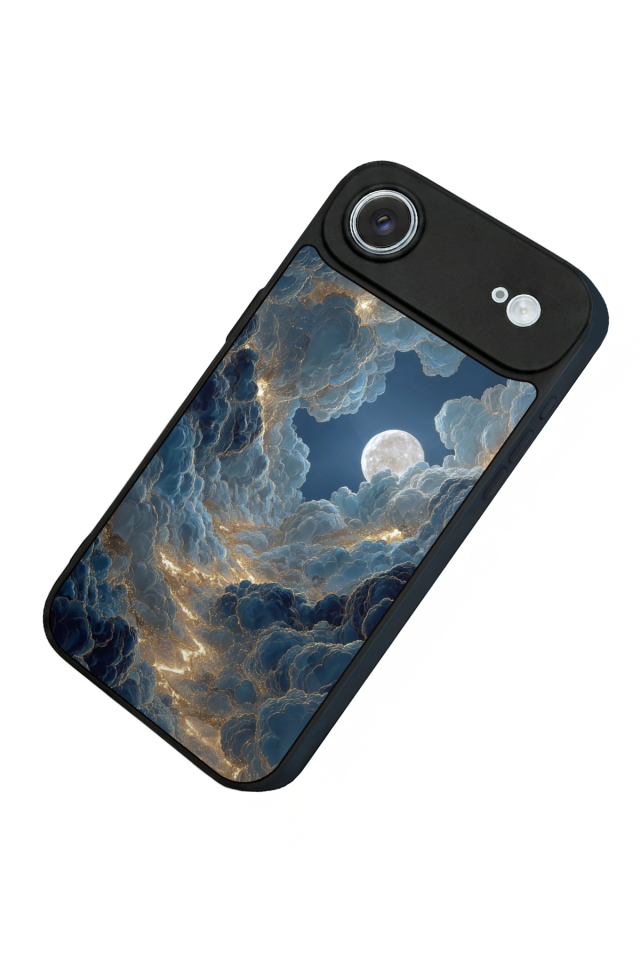 iPhone 17 Air Uyumlu Ay Tasarımlı Glossy Premium Kılıf