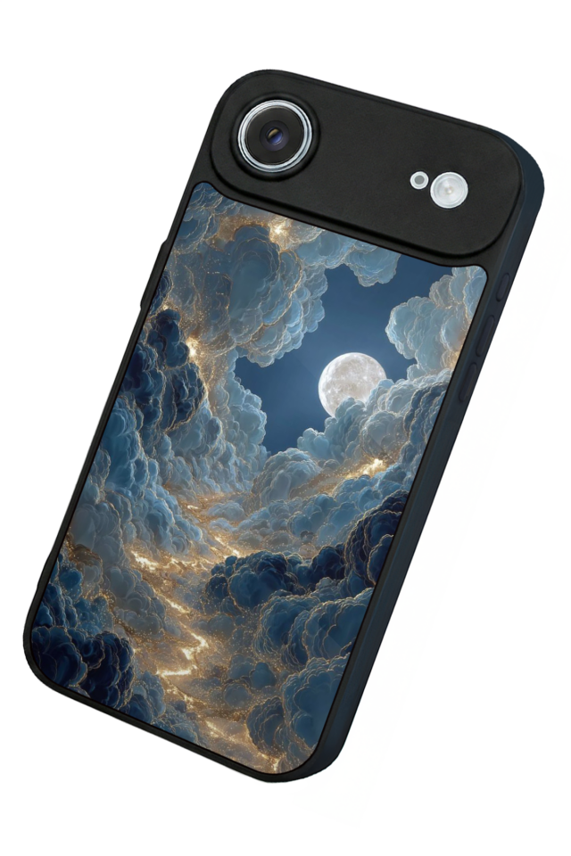 iPhone 17 Air Uyumlu Ay Tasarımlı Glossy Premium Kılıf