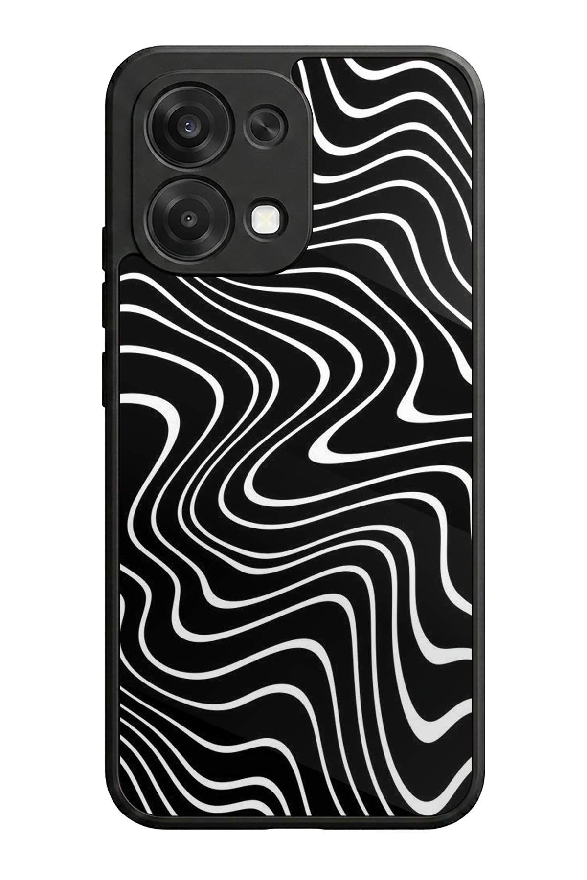 Oppo A6 Pro Uyumlu Çizgi Sanatı Tasarımlı Glossy Premium Kılıf