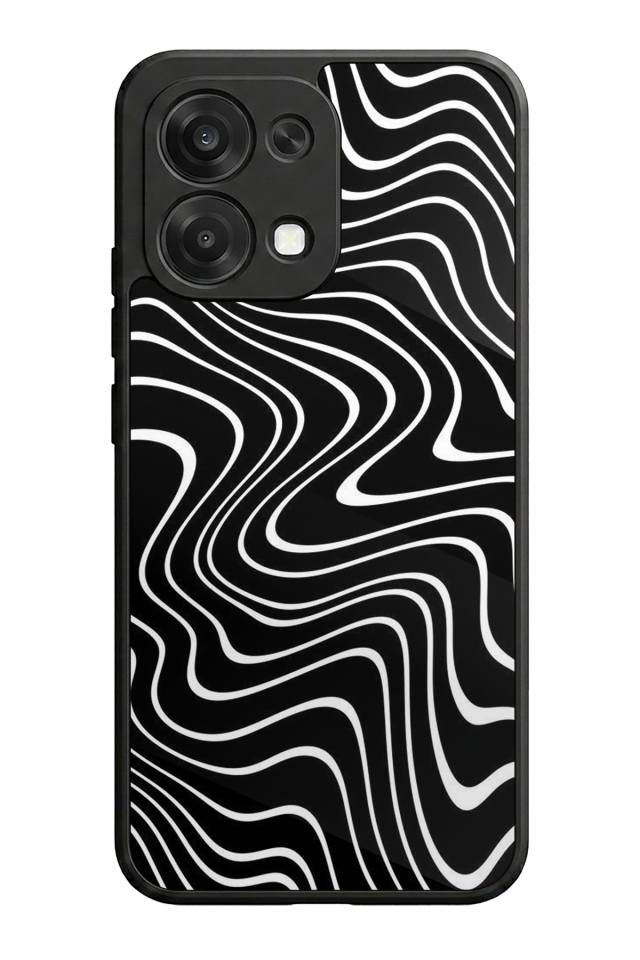 Oppo A6 Pro Uyumlu Çizgi Sanatı Tasarımlı Glossy Premium Kılıf