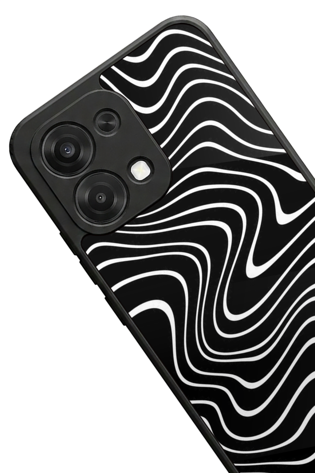 Oppo A6 Pro Uyumlu Çizgi Sanatı Tasarımlı Glossy Premium Kılıf
