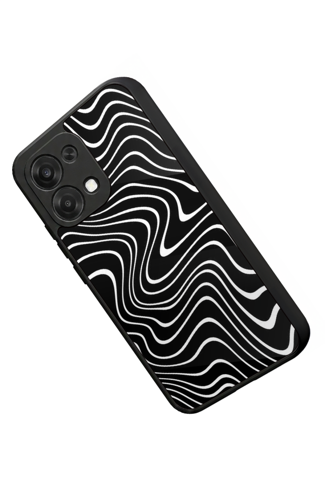 Oppo A6 Pro Uyumlu Çizgi Sanatı Tasarımlı Glossy Premium Kılıf