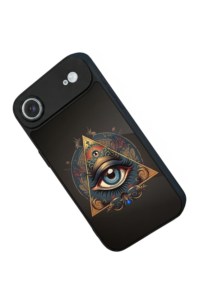 iPhone 17 Air Uyumlu Göz Tasarımlı Glossy Premium Kılıf